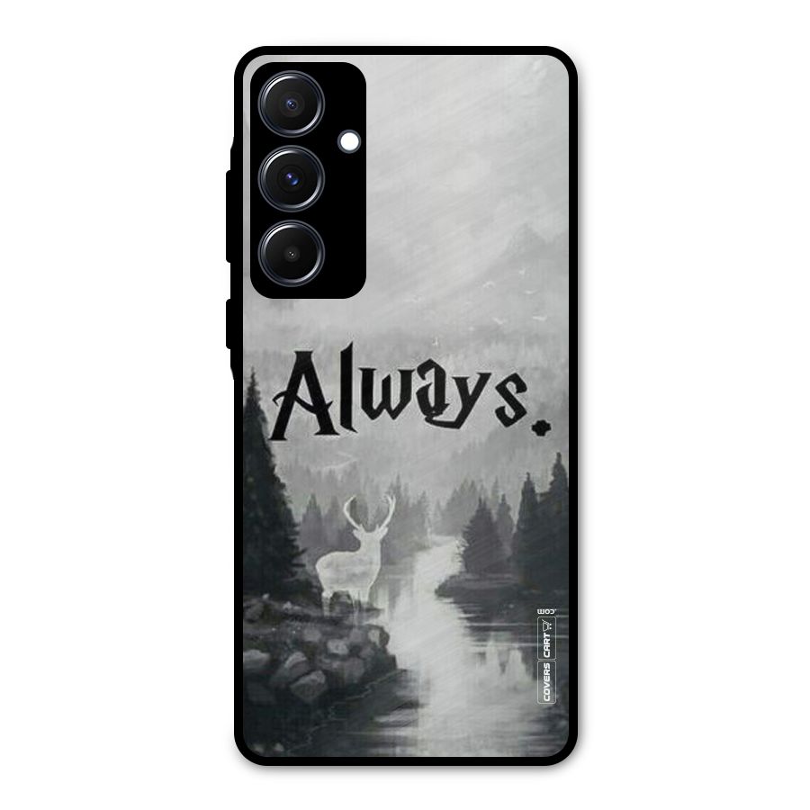 Invisible Deer Metal Back Case for Galaxy A55