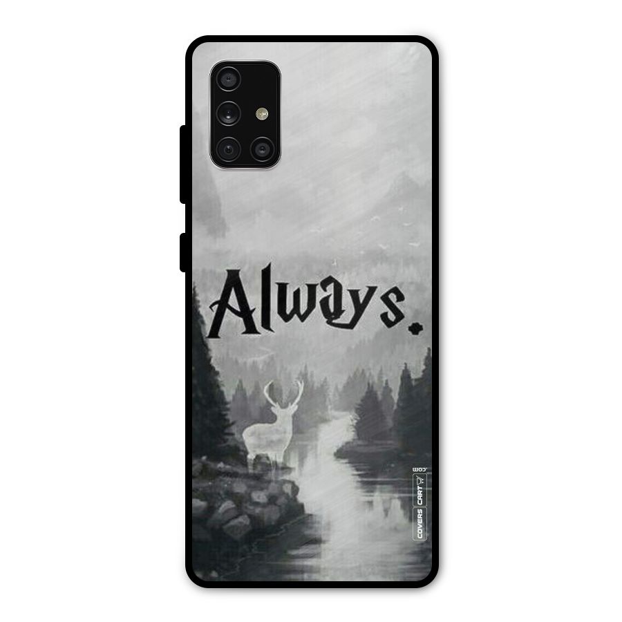 Invisible Deer Metal Back Case for Galaxy A71