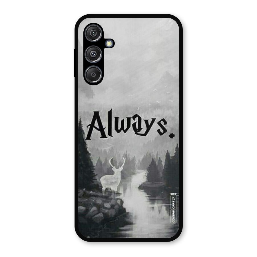 Invisible Deer Metal Back Case for Galaxy M34 5G