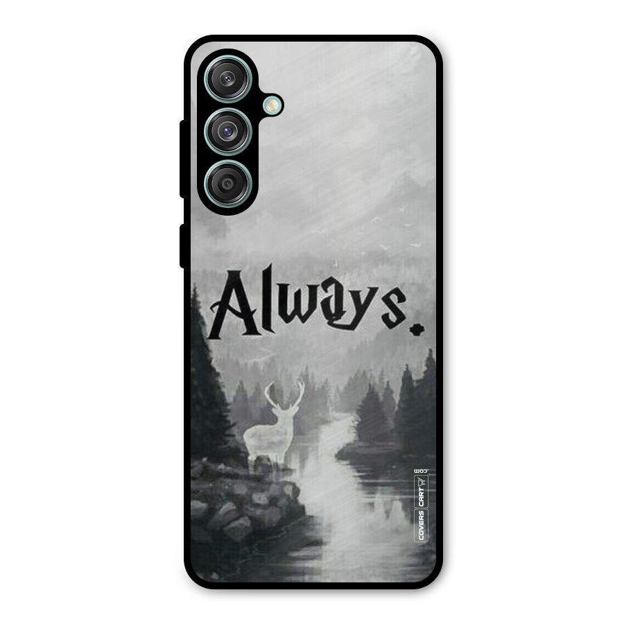Invisible Deer Metal Back Case for Galaxy M55 5G