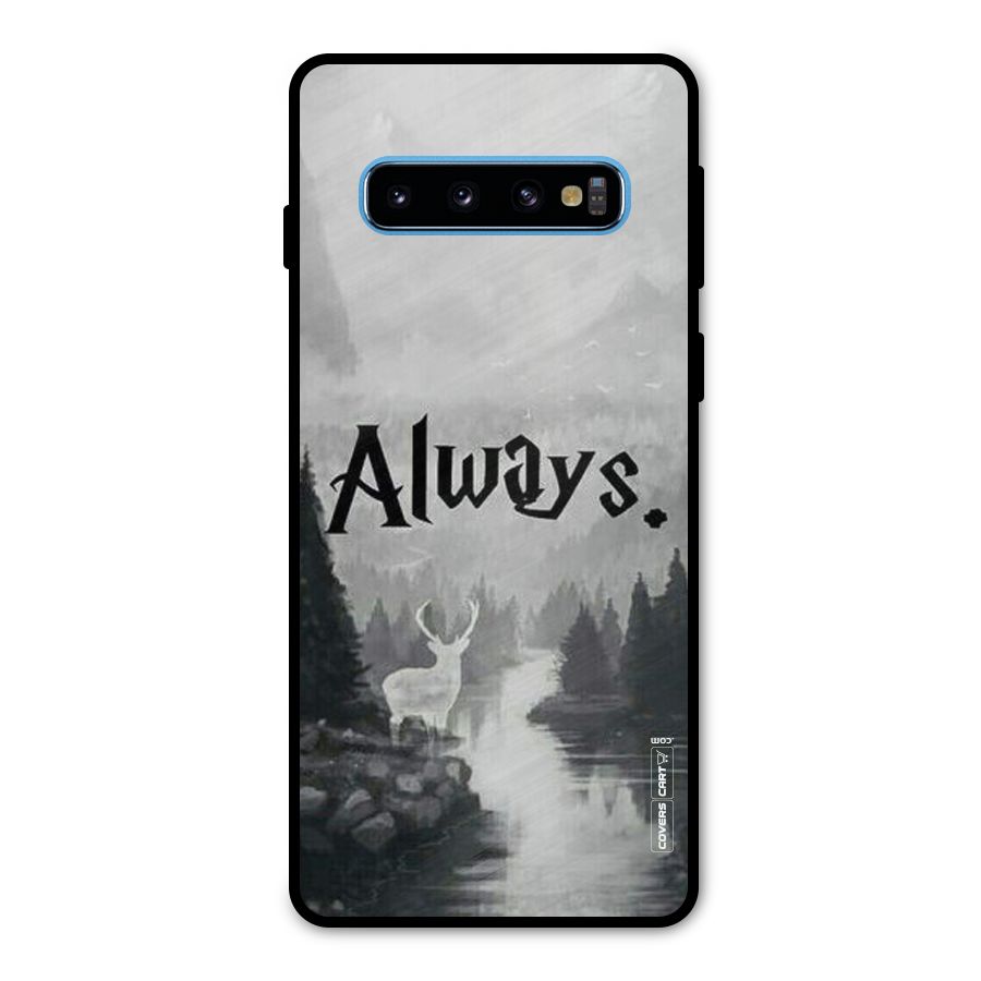 Invisible Deer Metal Back Case for Galaxy S10