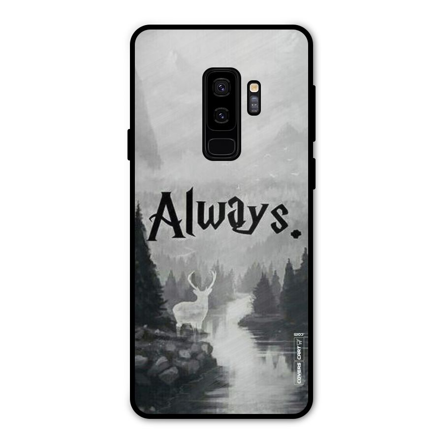 Invisible Deer Metal Back Case for Galaxy S9 Plus