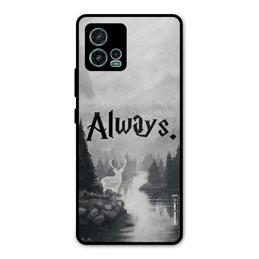 Invisible Deer Metal Back Case for Moto G72