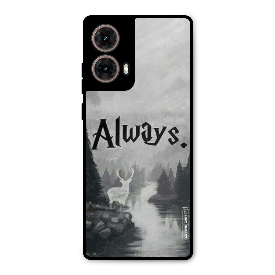 Invisible Deer Metal Back Case for Moto G85