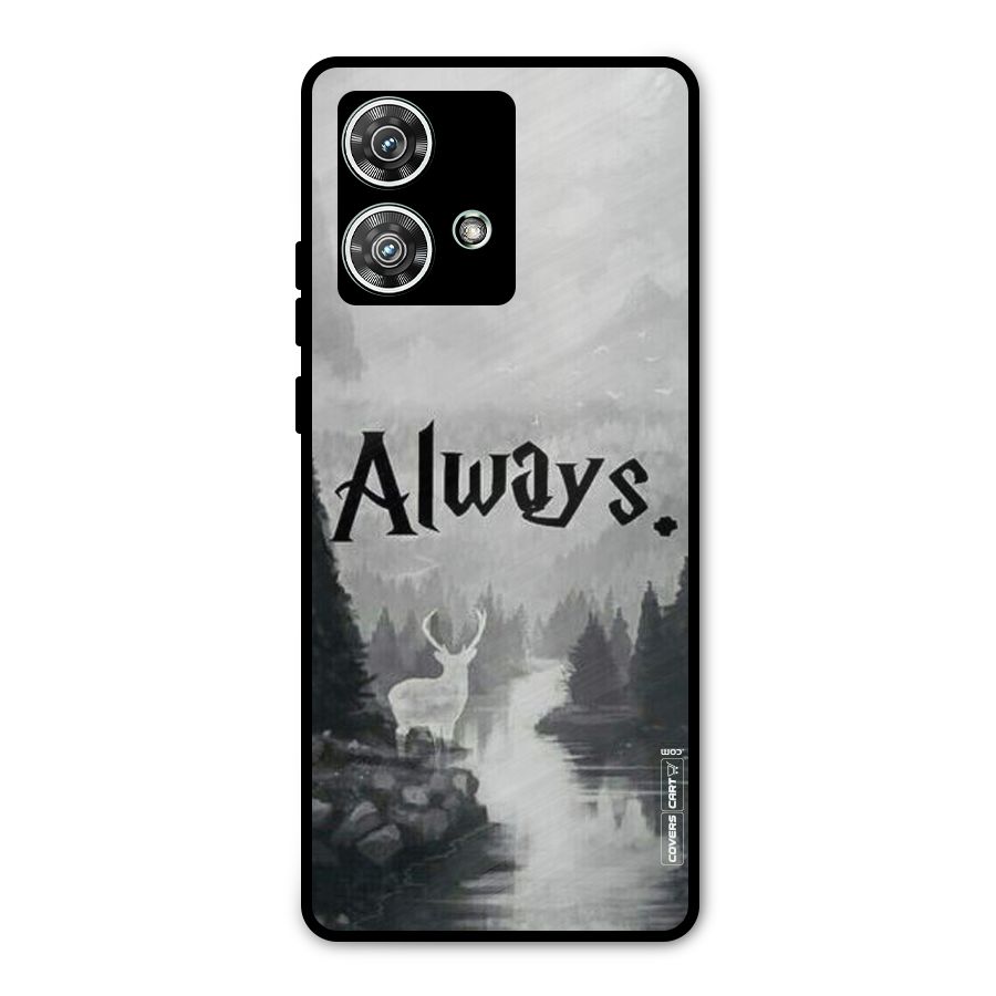 Invisible Deer Metal Back Case for Motorola Edge 40 Neo