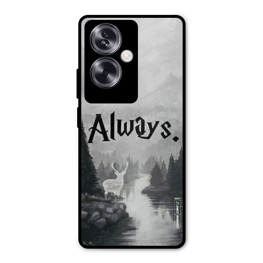 Invisible Deer Metal Back Case for Oppo A79 5G