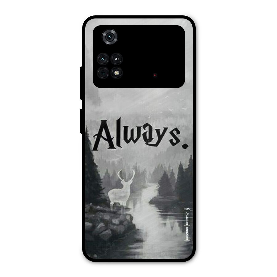 Invisible Deer Metal Back Case for Poco M4 Pro 4G