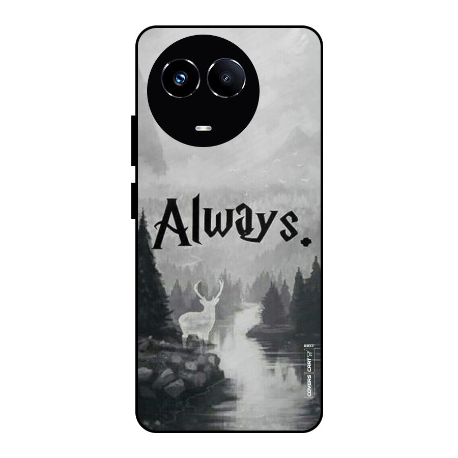 Invisible Deer Metal Back Case for Realme 11X