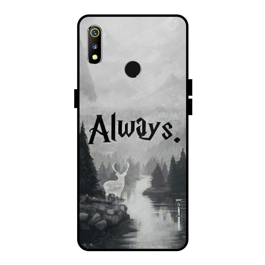 Invisible Deer Metal Back Case for Realme 3i