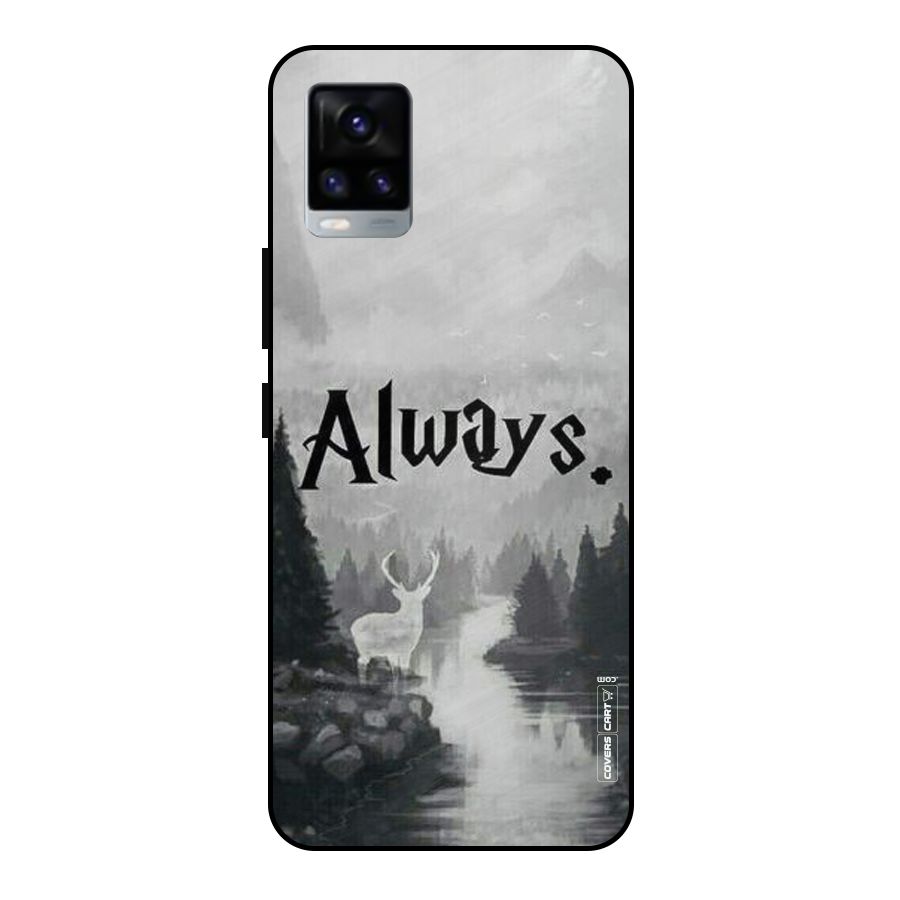 Invisible Deer Metal Back Case for Vivo V20 2021