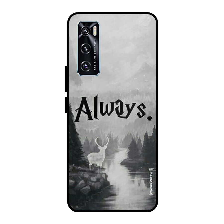 Invisible Deer Metal Back Case for Vivo V20 SE