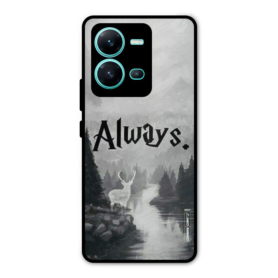 Invisible Deer Metal Back Case for Vivo V25