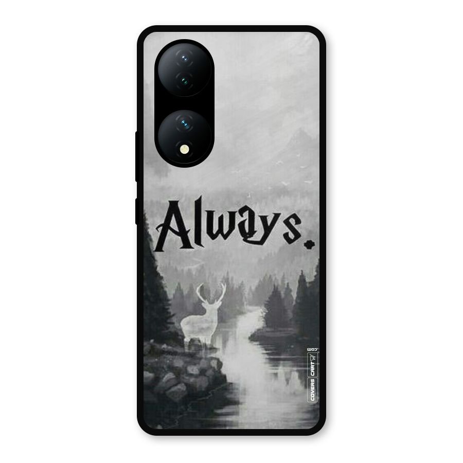 Invisible Deer Metal Back Case for Vivo Y100a
