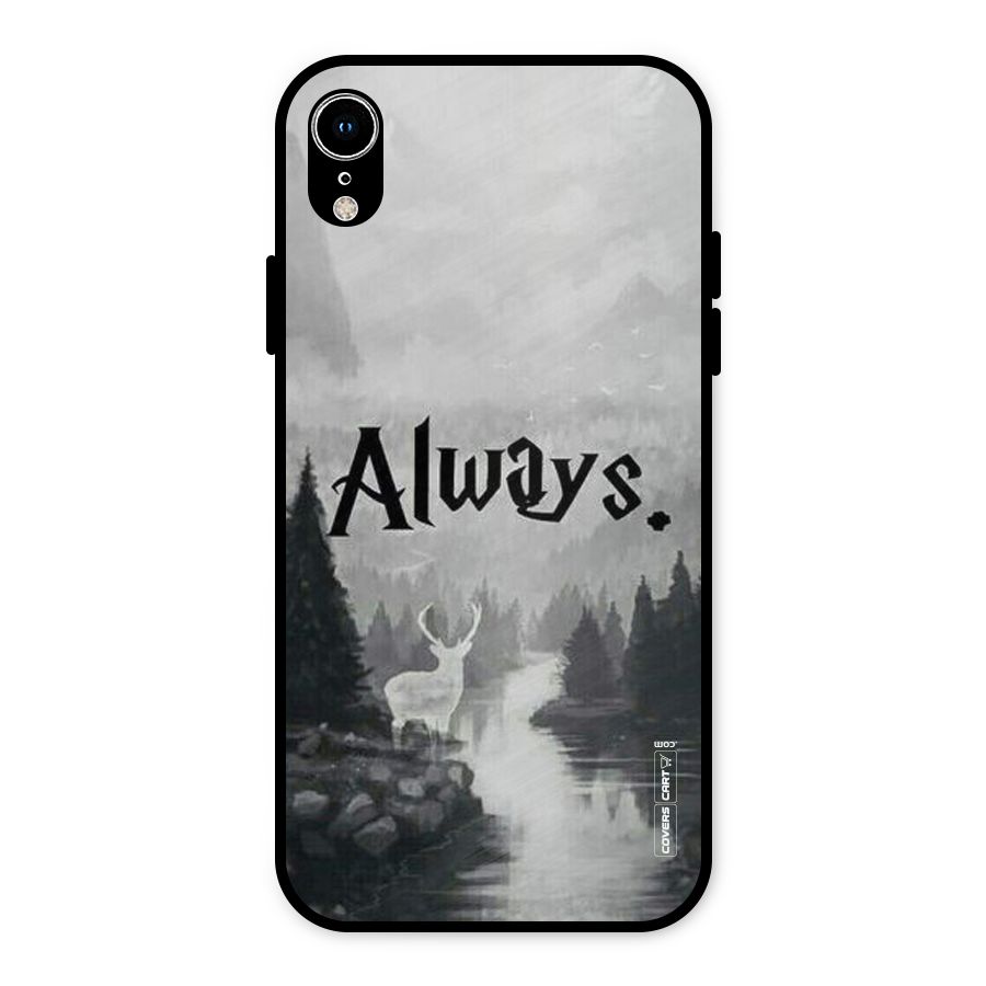 Invisible Deer Metal Back Case for iPhone XR