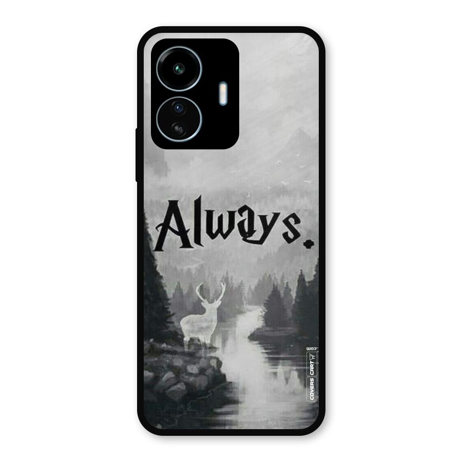 Invisible Deer Metal Back Case for vivo iQOO Z6 Lite 5G