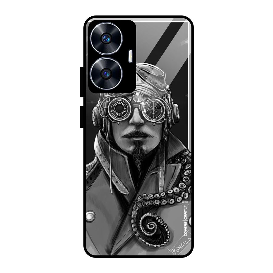 Ismaele Artwork Glass Back Case for realme C55