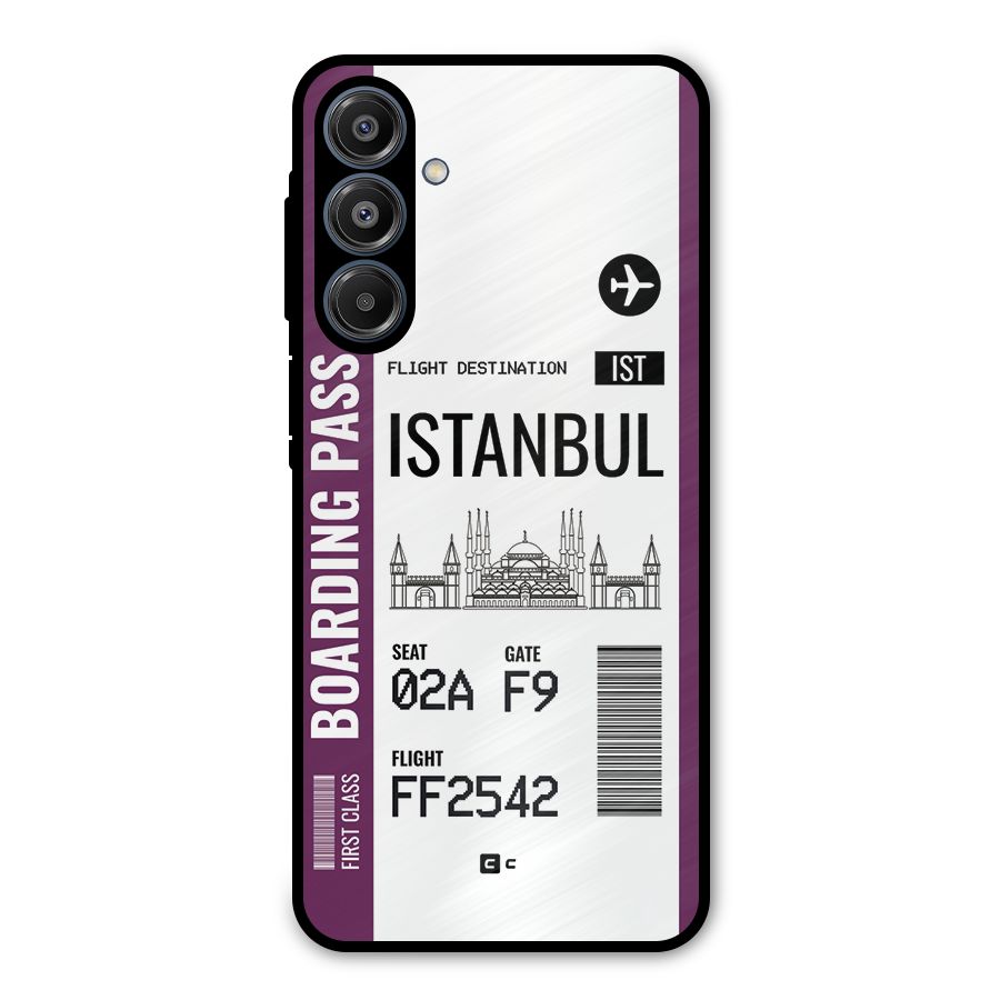 Istanbul Boarding Pass Metal Back Case for Galaxy A16 5G