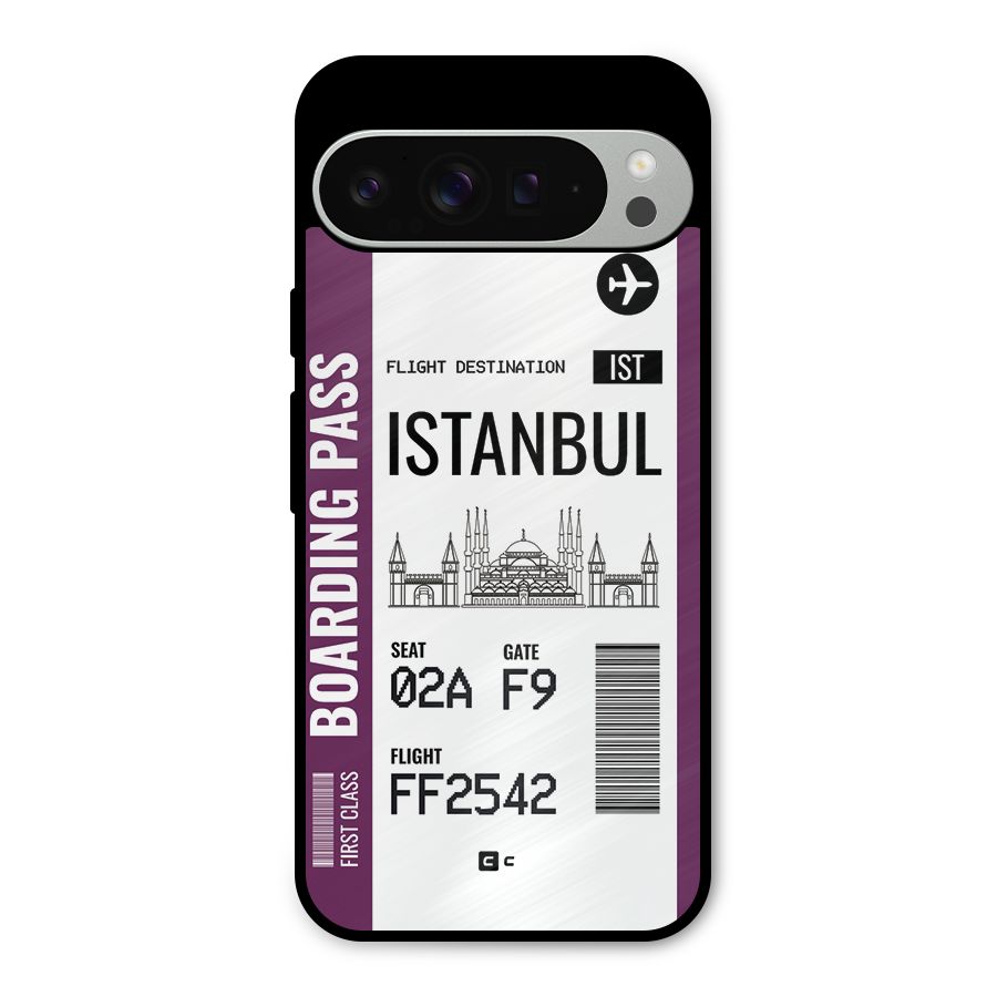 Istanbul Boarding Pass Metal Back Case for Google Pixel 9 Pro XL