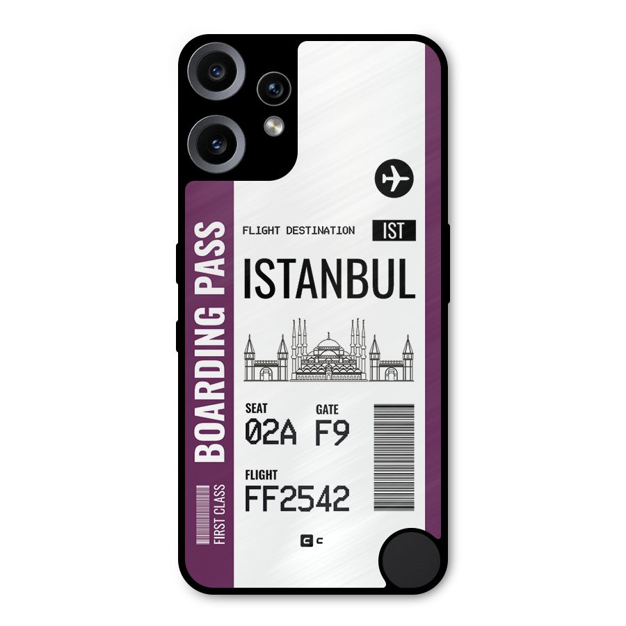 Istanbul Boarding Pass Metal Back Case for Nothing CMF Phone 2 Pro