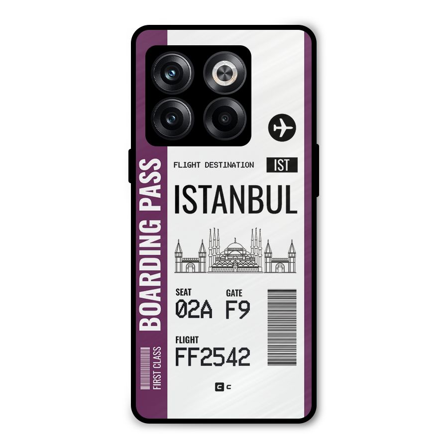 Istanbul Boarding Pass Metal Back Case for OnePlus 10T