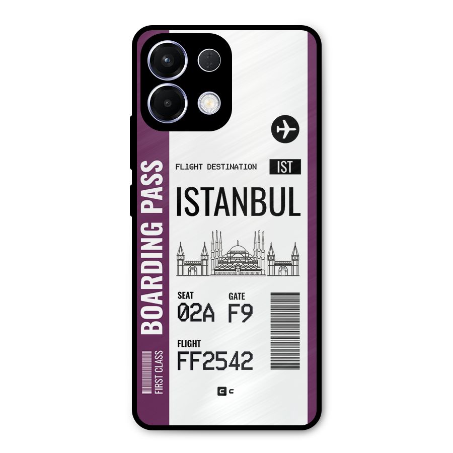 Istanbul Boarding Pass Metal Back Case for Oppo K13