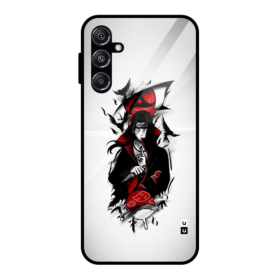 Itachi Combat Glass Back Case for Galaxy M34 5G