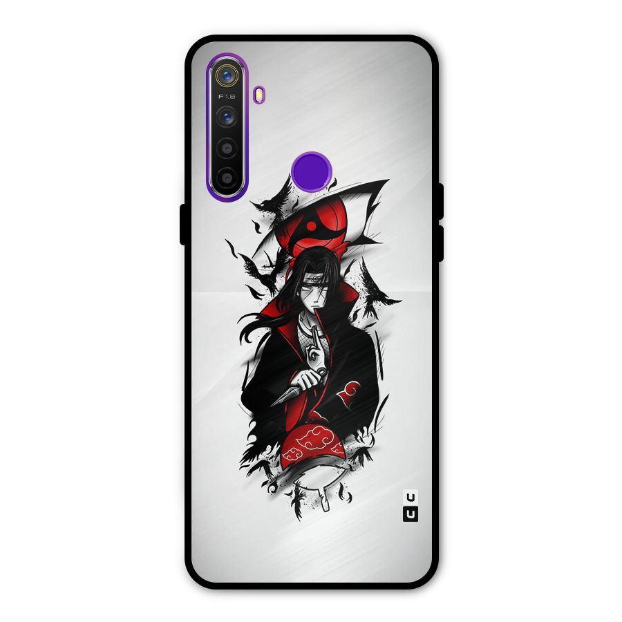 Itachi Combat Glass Back Case for Realme 5s