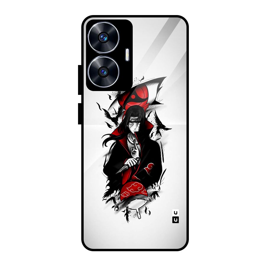 Itachi Combat Glass Back Case for realme C55