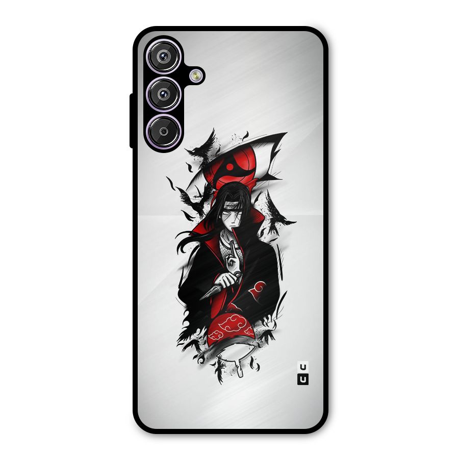 Itachi Combat Metal Back Case for Galaxy M15
