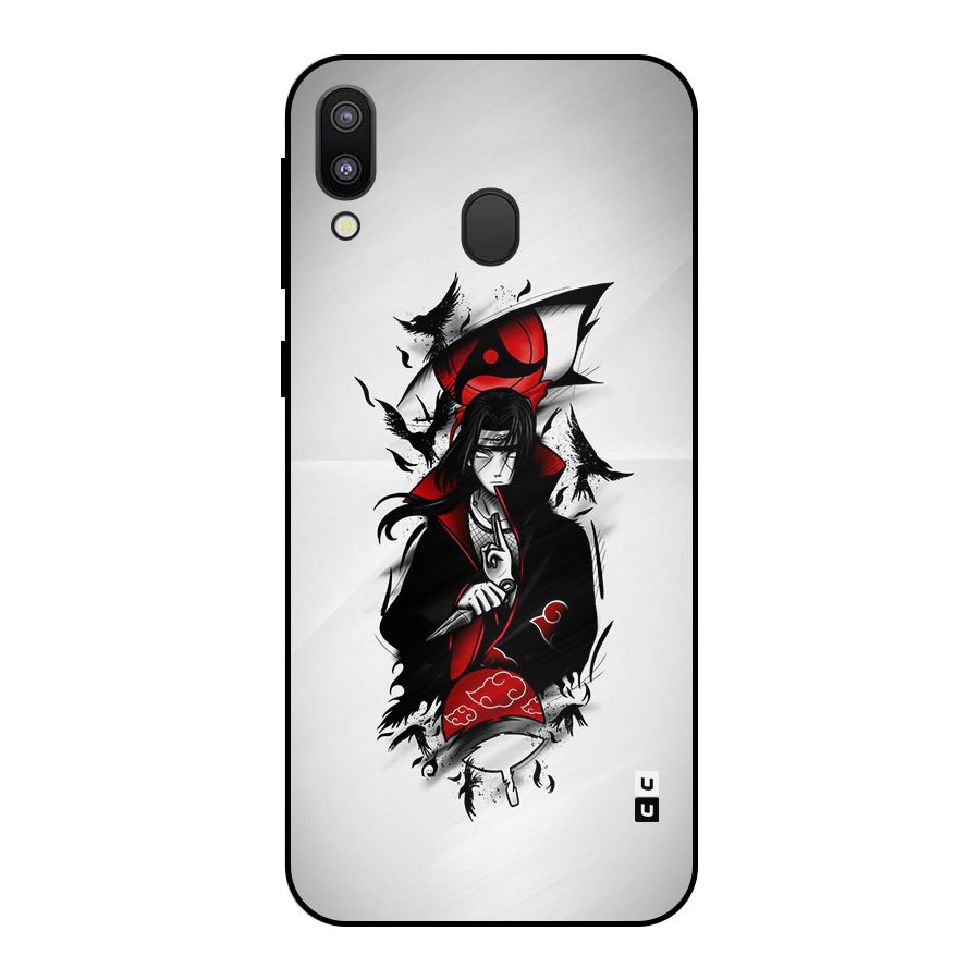 Itachi Combat Metal Back Case for Galaxy M20