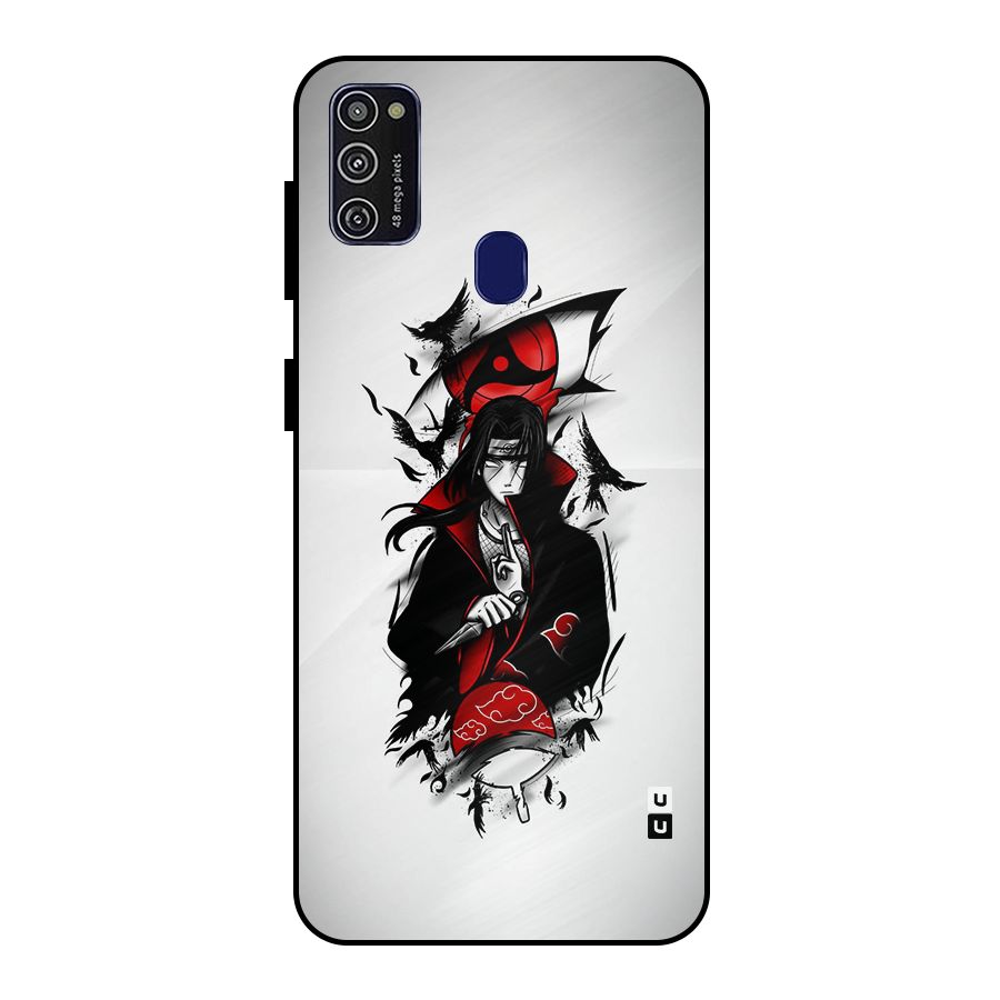 Itachi Combat Metal Back Case for Galaxy M30s