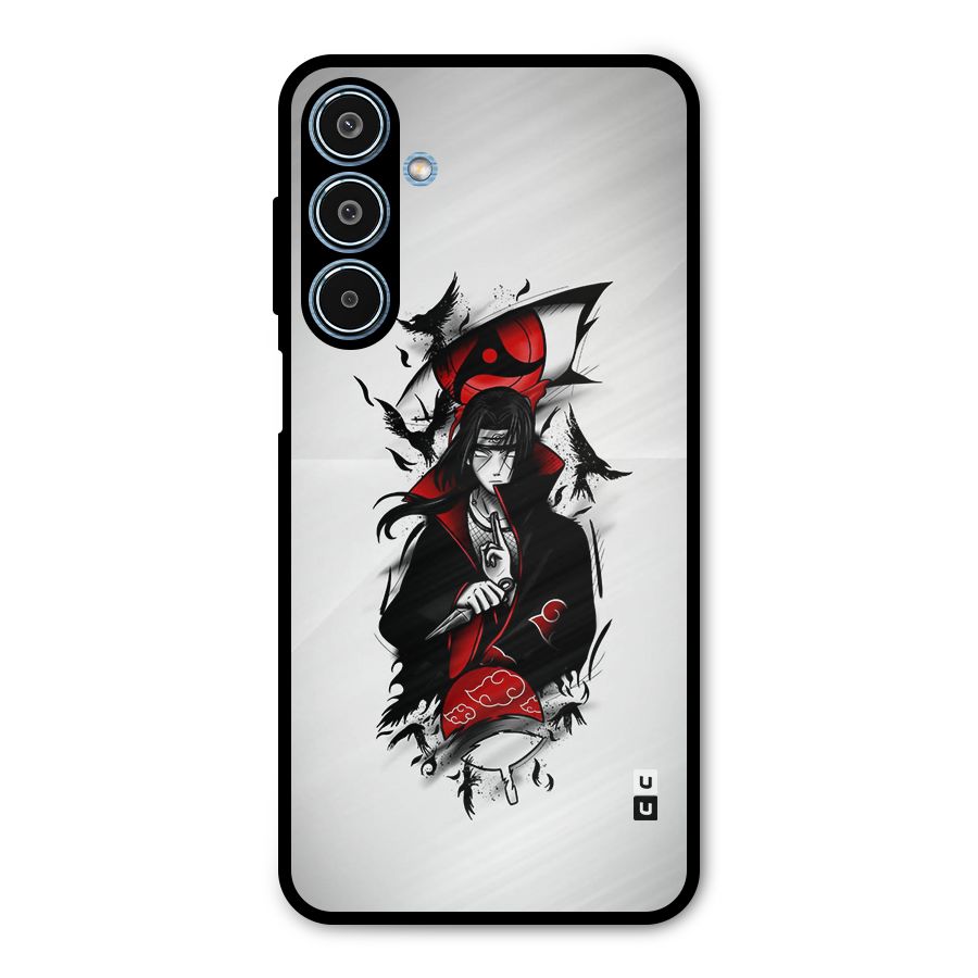 Itachi Combat Metal Back Case for Galaxy M35