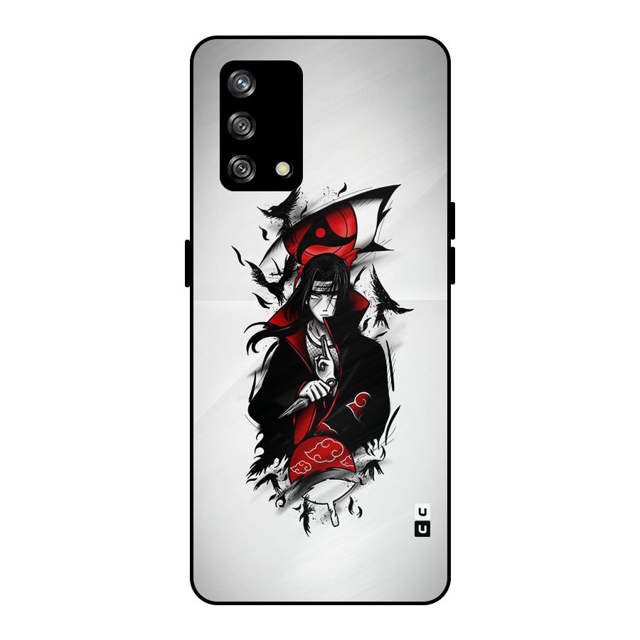 Itachi Combat Metal Back Case for Oppo F19