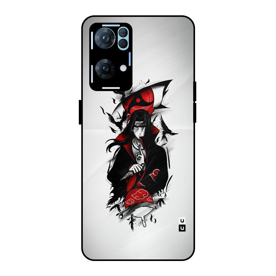 Itachi Combat Metal Back Case for Oppo Reno7 Pro 5G