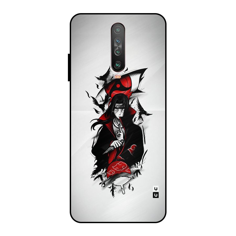 Itachi Combat Metal Back Case for Poco X2