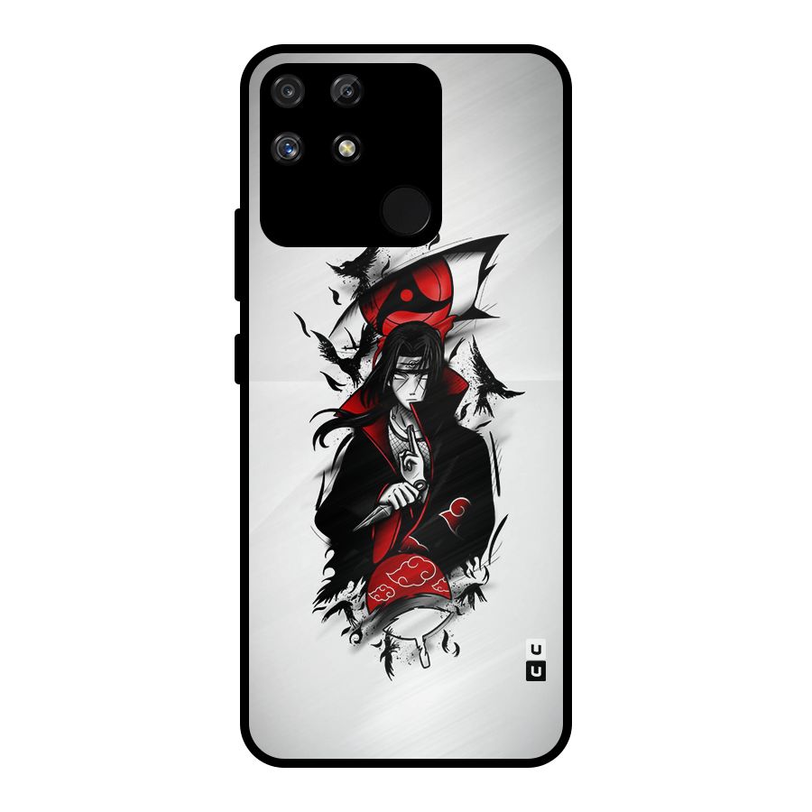 Itachi Combat Metal Back Case for Realme Narzo 50A