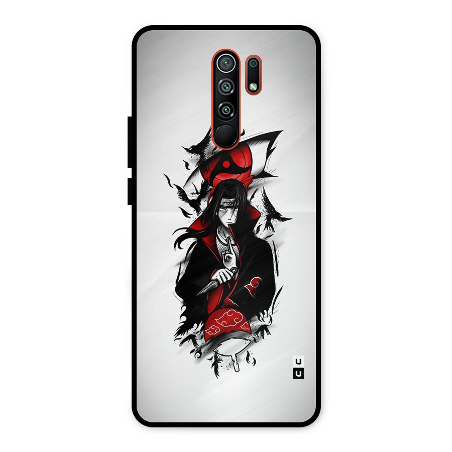 Itachi Combat Metal Back Case for Redmi 9 Prime