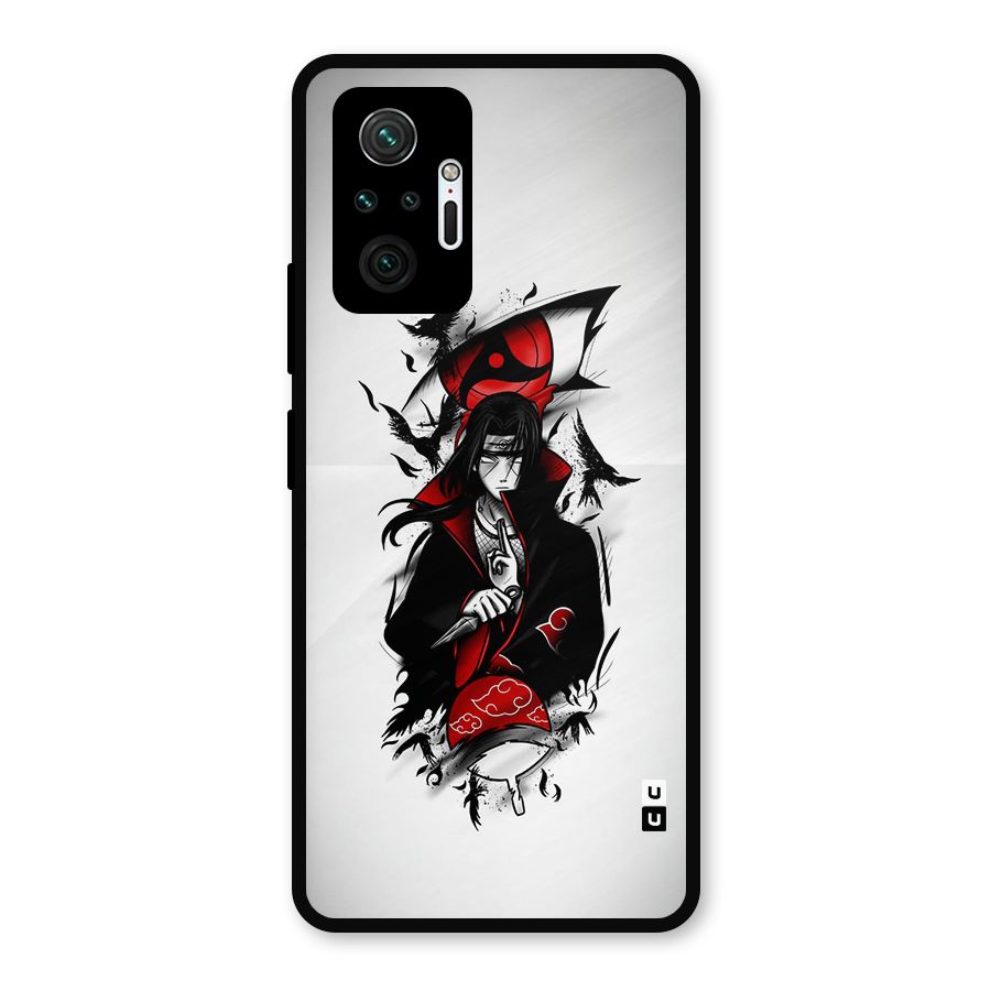 Itachi Combat Metal Back Case for Redmi Note 10 Pro Max