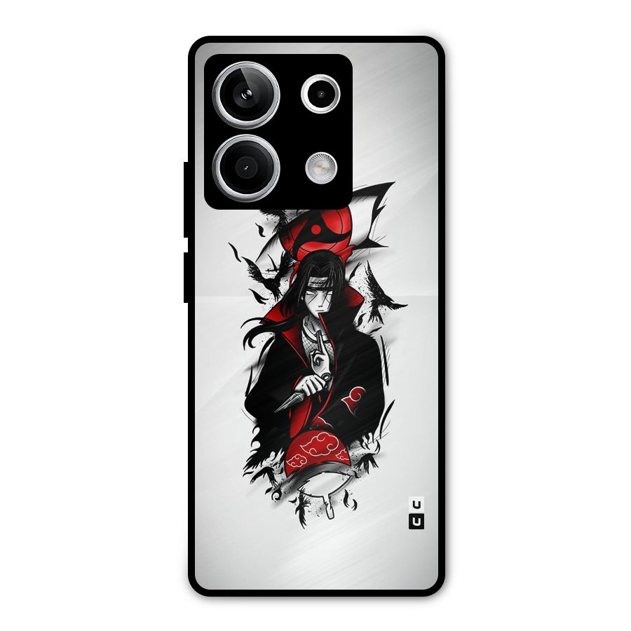 Itachi Combat Metal Back Case for Redmi Note 13 5G