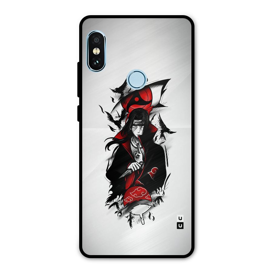Itachi Combat Metal Back Case for Redmi Note 5 Pro