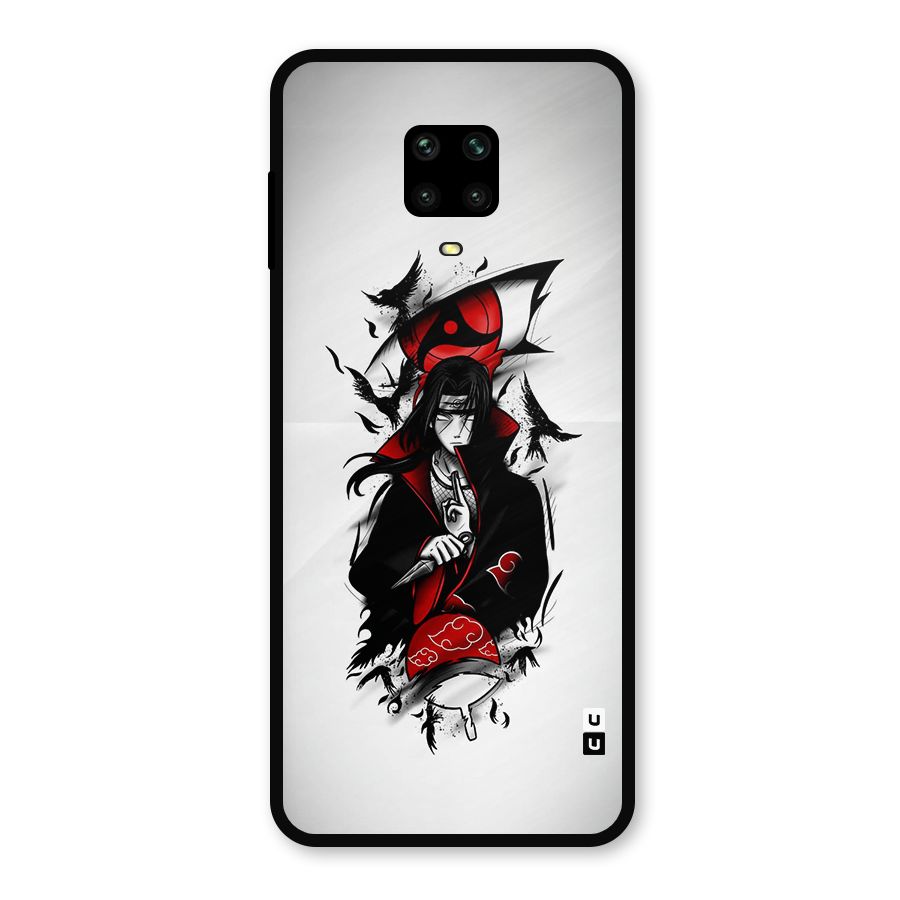 Itachi Combat Metal Back Case for Redmi Note 9 Pro Max