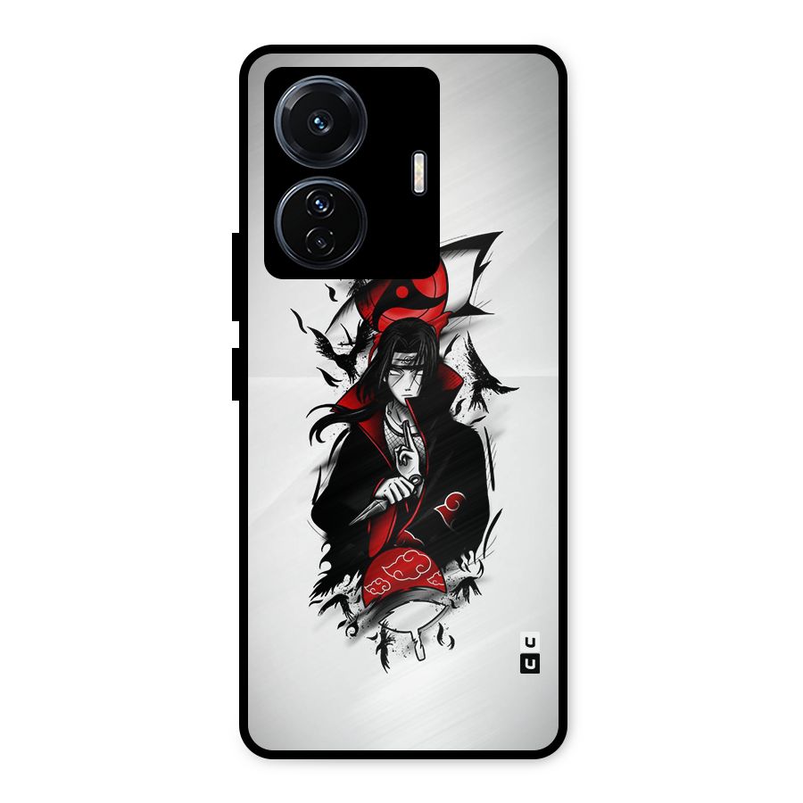 Itachi Combat Metal Back Case for Vivo T1 Pro