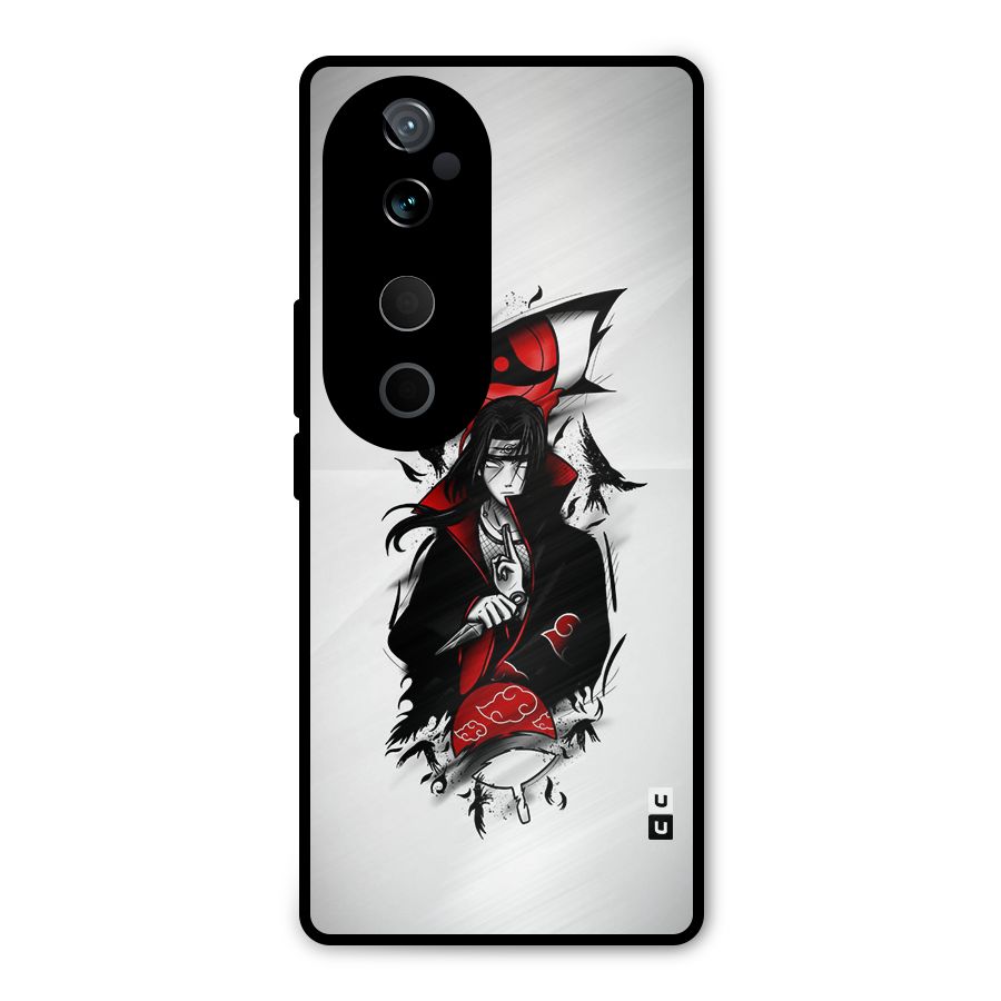 Itachi Combat Metal Back Case for Vivo T3 Ultra