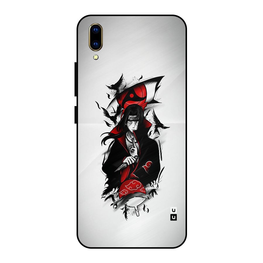 Itachi Combat Metal Back Case for Vivo V11 Pro