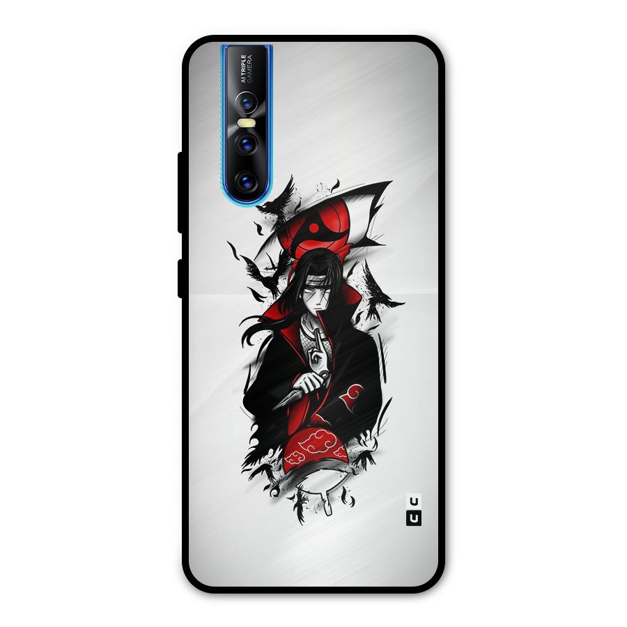 Itachi Combat Metal Back Case for Vivo V15 Pro