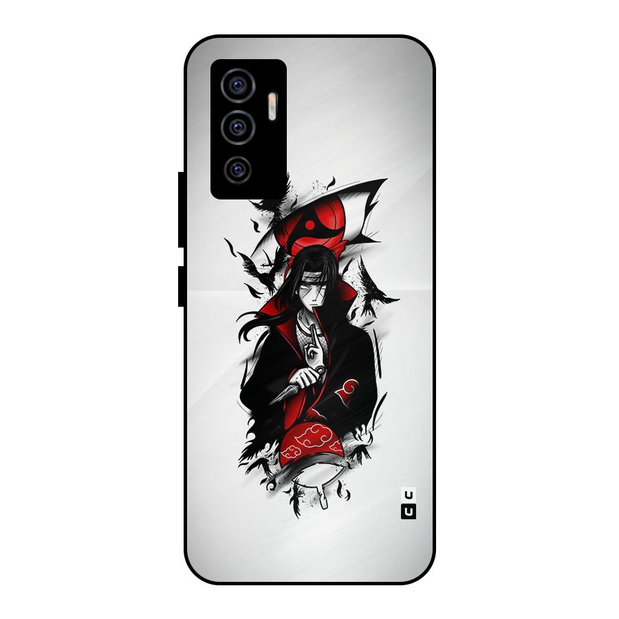 Itachi Combat Metal Back Case for Vivo V23e