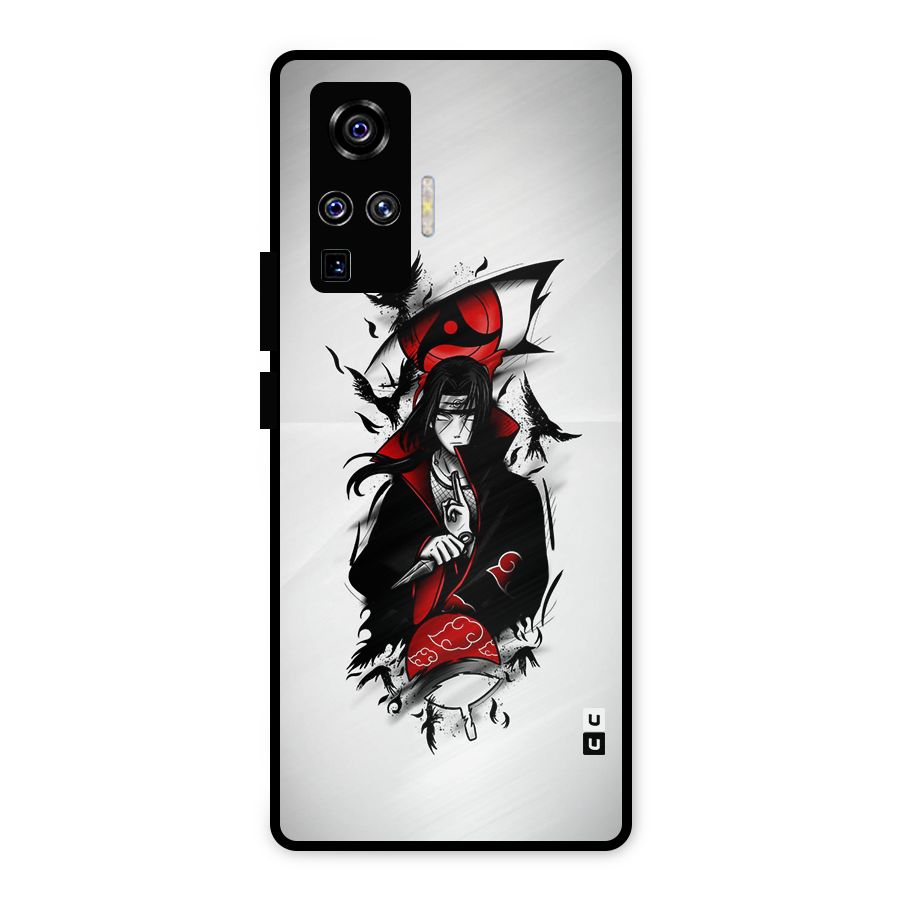 Itachi Combat Metal Back Case for Vivo X50 Pro