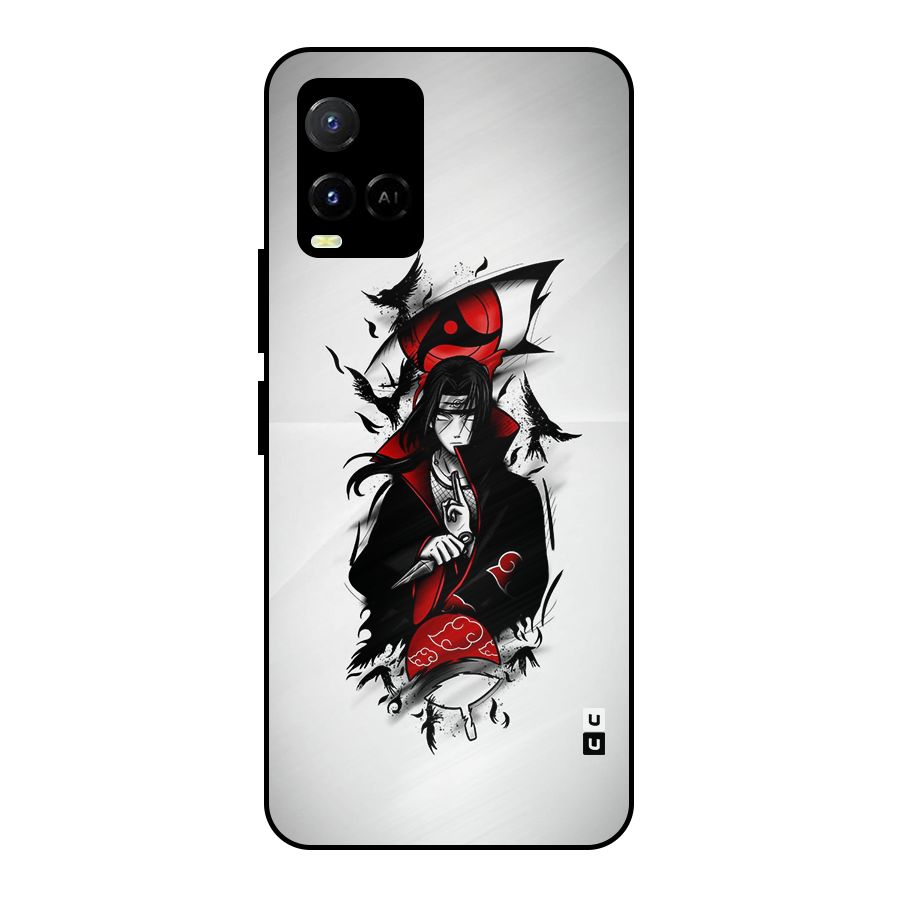 Itachi Combat Metal Back Case for Vivo Y21A