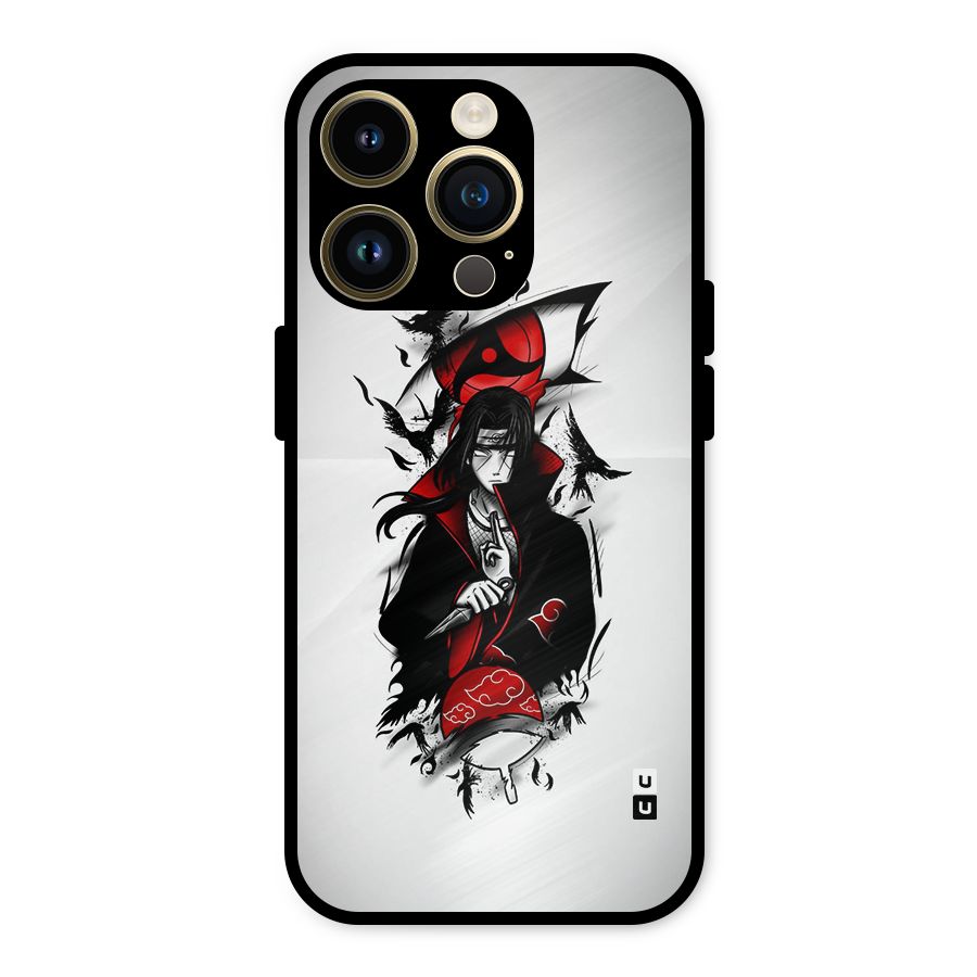 Itachi Combat Metal Back Case for iPhone 14 Pro