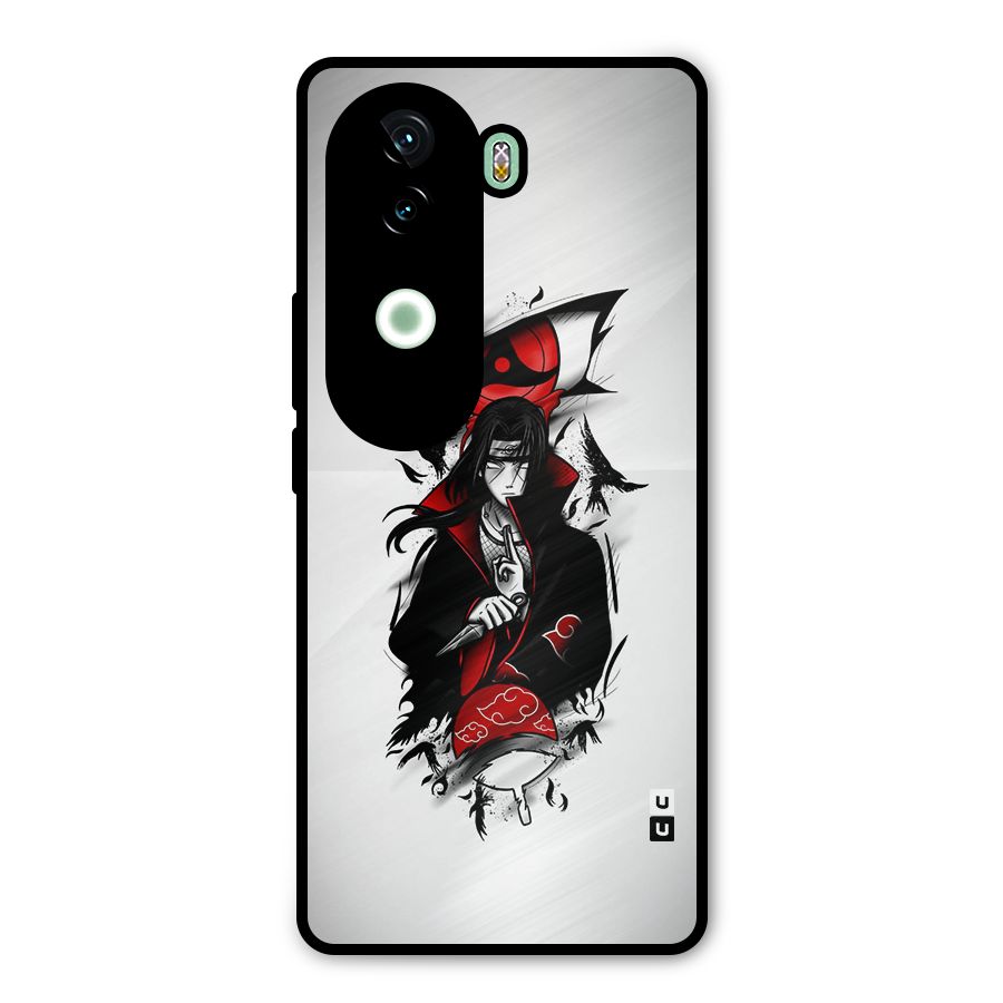 Itachi Combat Metal Back Case for iQOO Z9s